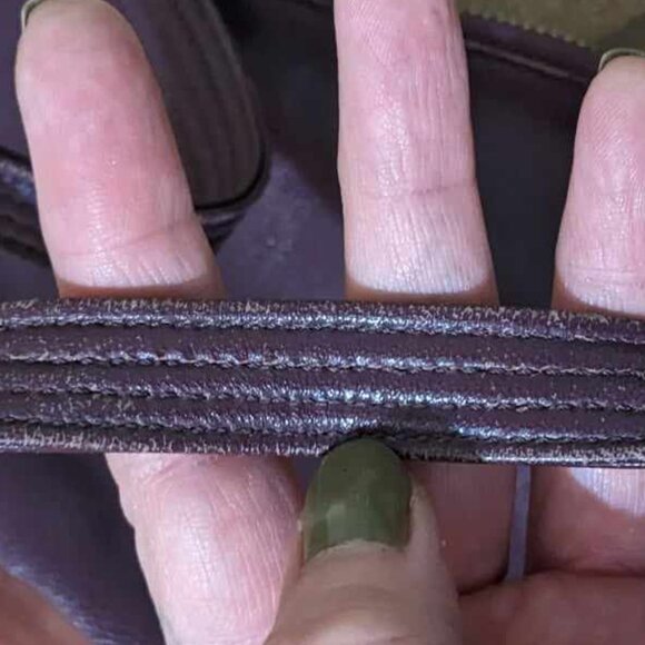 Oroton Purple Leather Clutch Mini Handbag - Picture 8 of 10